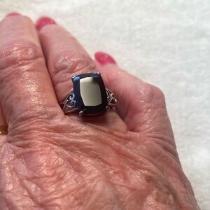 NWT Black Tourmaline Ring size 6